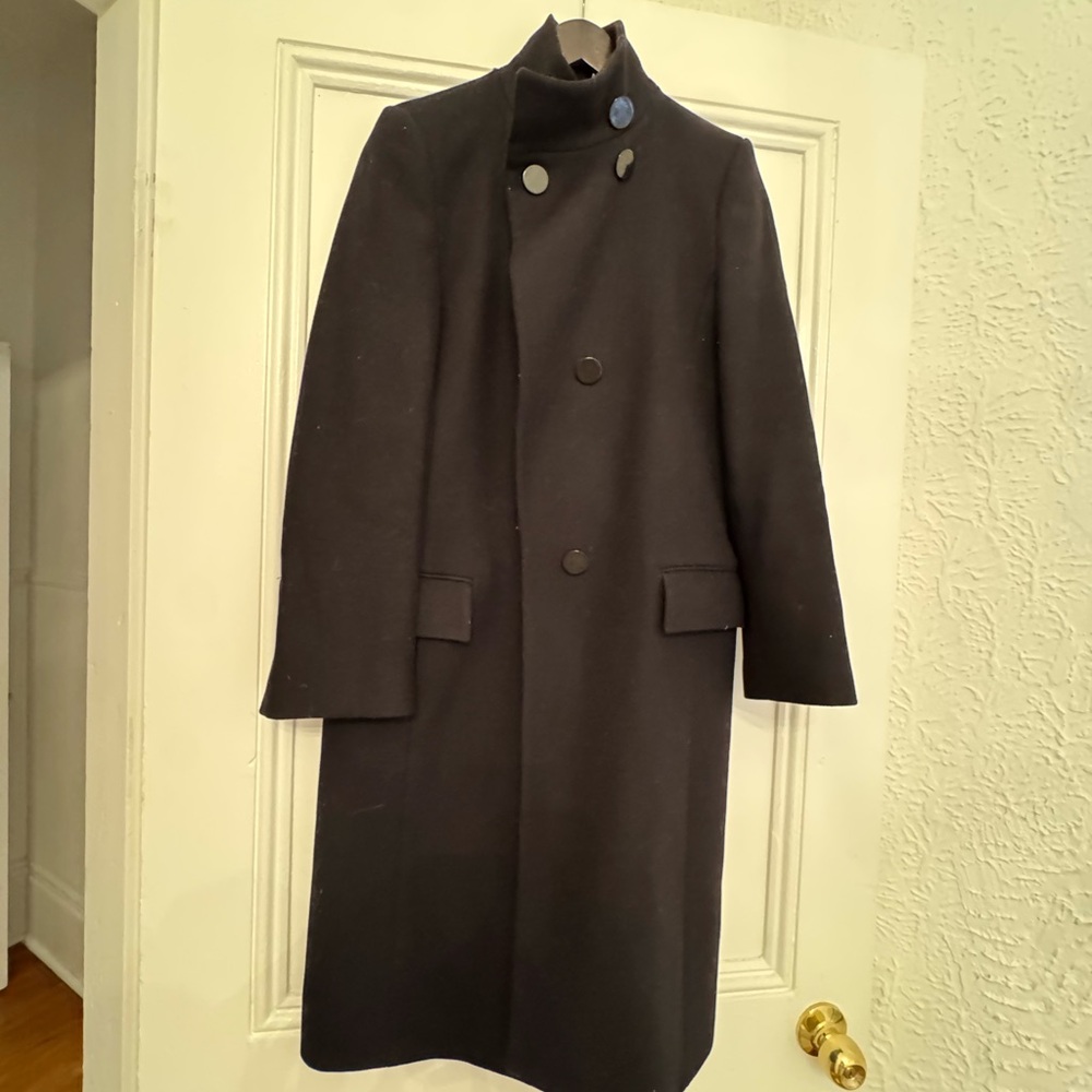 Zara womens wool Black Coat